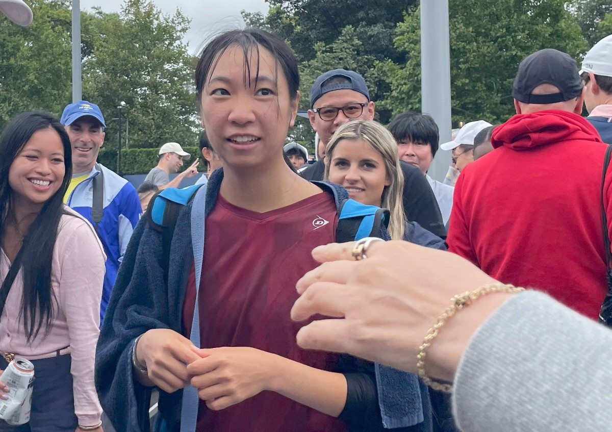 USオープン会場でも人気者。予選決勝で敗れるも、LLの可能性にかけ会場に滞在していた伊藤あおい