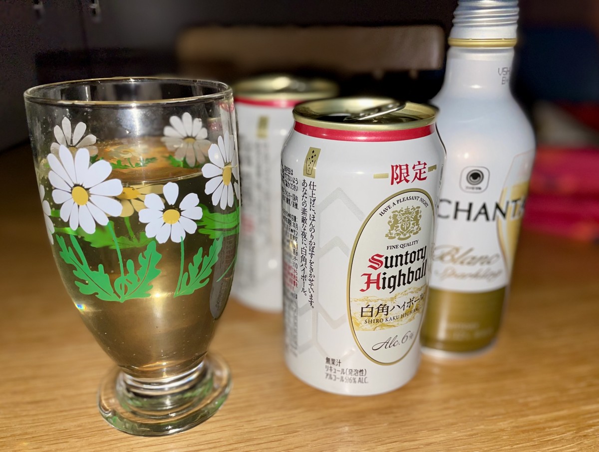 白角ハイボール@リビング（夜）