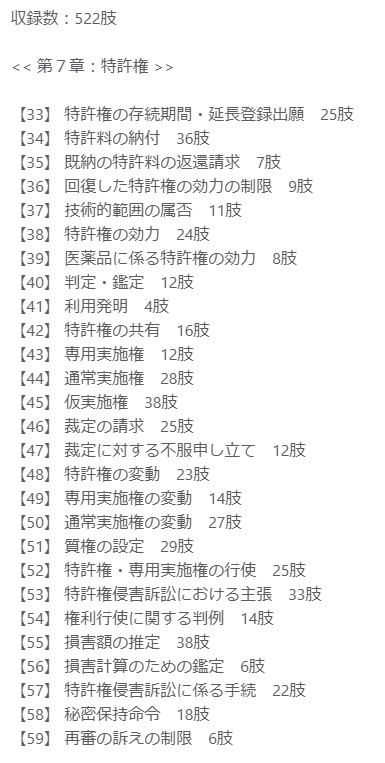 令和８年版・弁理士試験 短答過去問『全肢解説』特許・実用新案 第７章