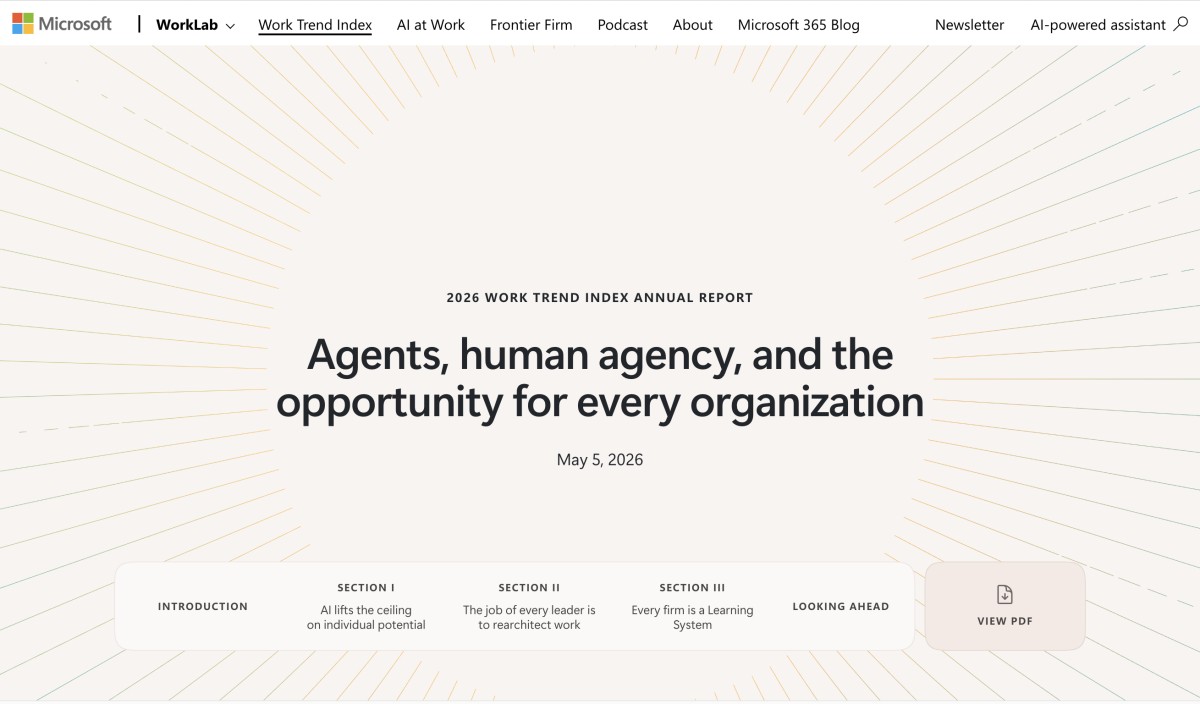 https://www.microsoft.com/en-us/worklab/work-trend-index/agents-human-agency-and-the-opportunity-for-every-organization
