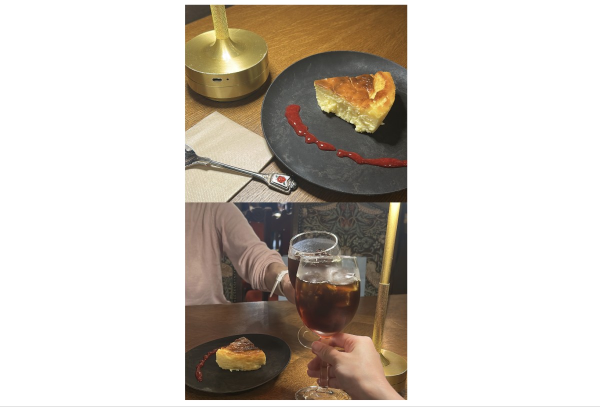 通年「COSY」あたたかい飲食ケアを啓蒙しながら、お前は何だ？この素敵な空間ではどうもワイングラスのように美しいアイスカフェを飲んでしまいます。そして、母も私も納得のザ・初夏のアイスコーフィー日和でした。