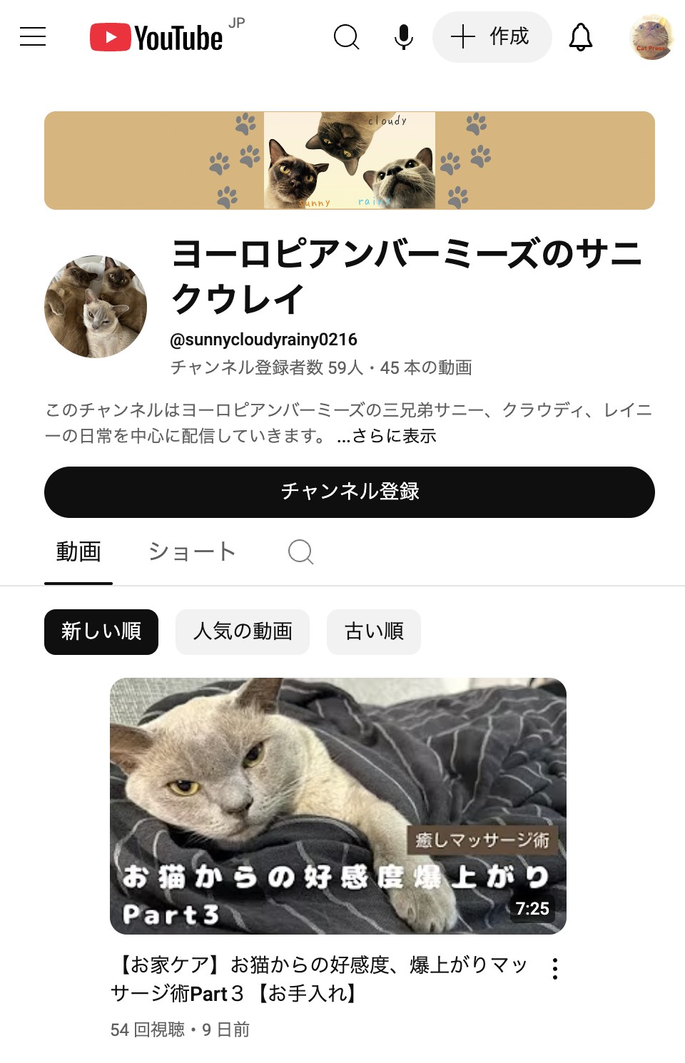 公式YouTubeチャンネル
