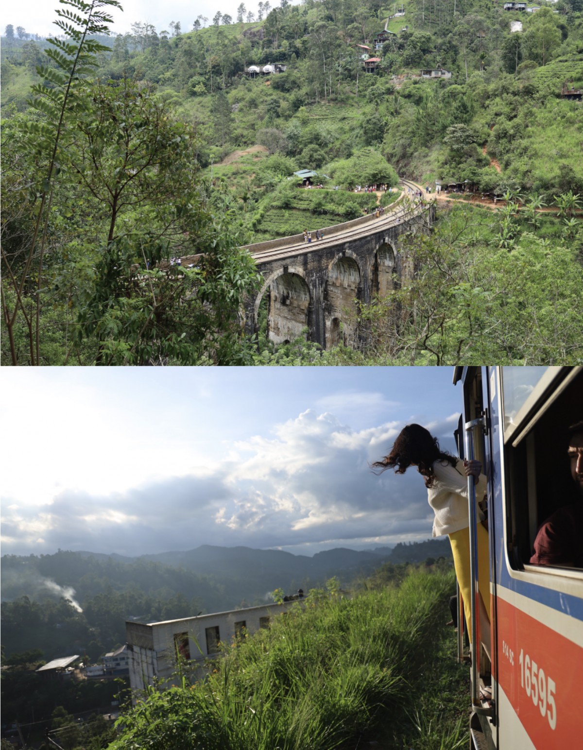 こちらはスリランカ。上の写真はナインアーチブリッジと呼ばれ、この国での有名観光スポットのひとつ。電車が走っていないときには自由に線路の上を歩けます。下の写真もスリランカでは定番の観光アクティビティ(?)。電車から身を乗り出すことができ、駅員さんは注意せずにむしろノリノリで写真を撮ってくれます。どちらも日本では安全上NGだと思いますが、国が変われば、自由度は随分と違います。