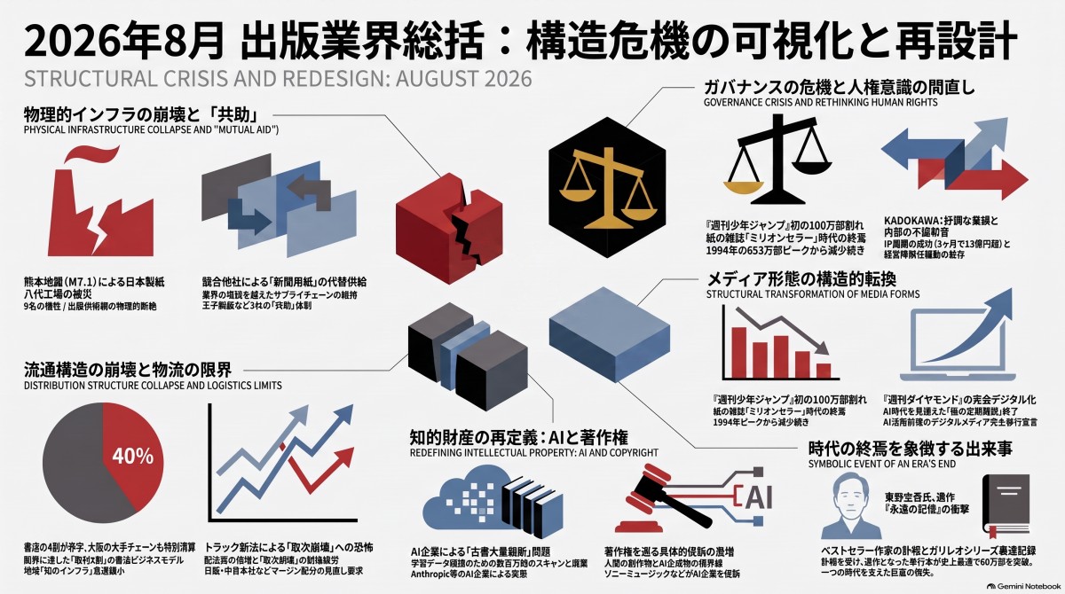 8月のニュース一覧を元にGeminiNotebookで作成