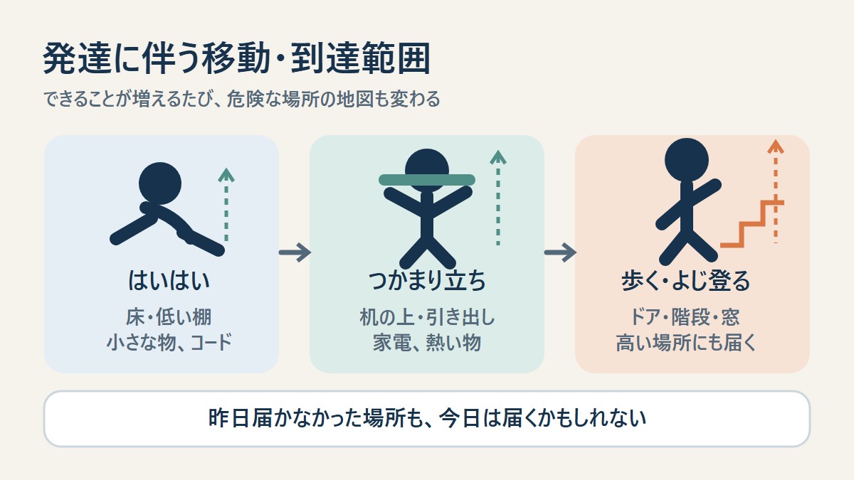 成長は一方向でも、家の危険の見え方は日ごとに更新が必要です。