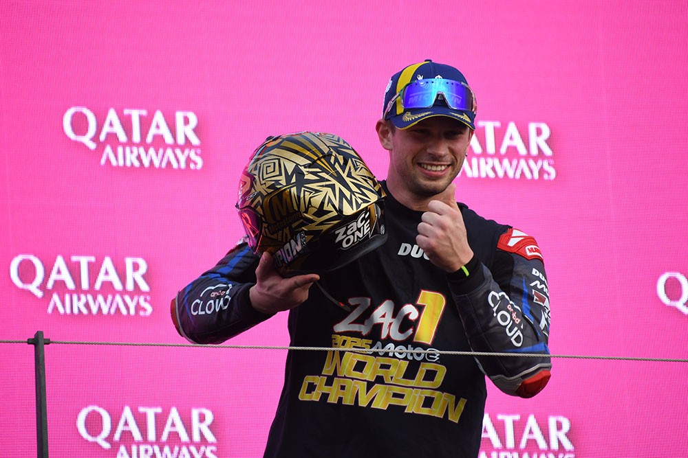 2025年MotoEチャンピオンを獲得したのは、アレッサンドロ・ザッコーネ&copy;Eri Ito