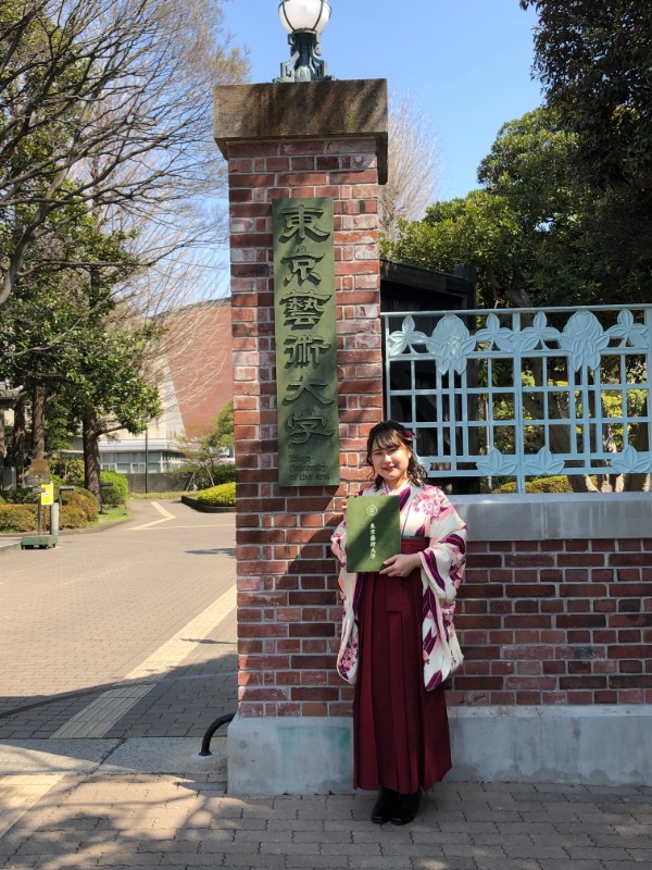 1度目の卒業式の写真です（2回卒業したので）
