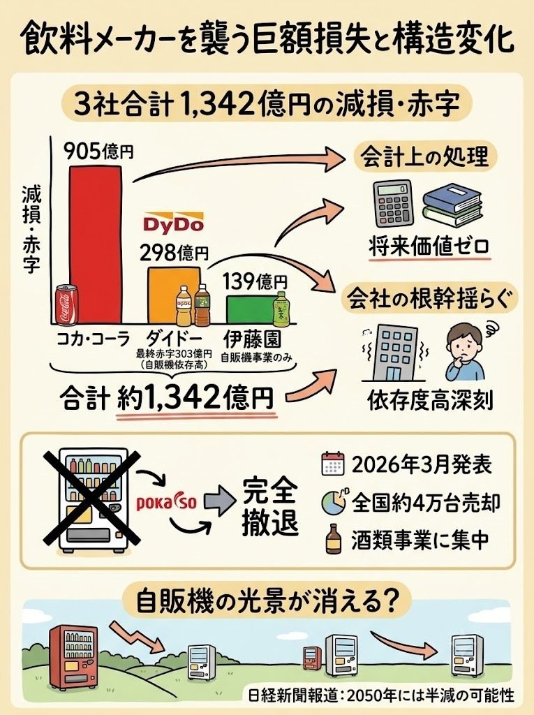 ダイドー303億円赤字でも株高｜自販機1.5万台を切った勝算 | ひろ 