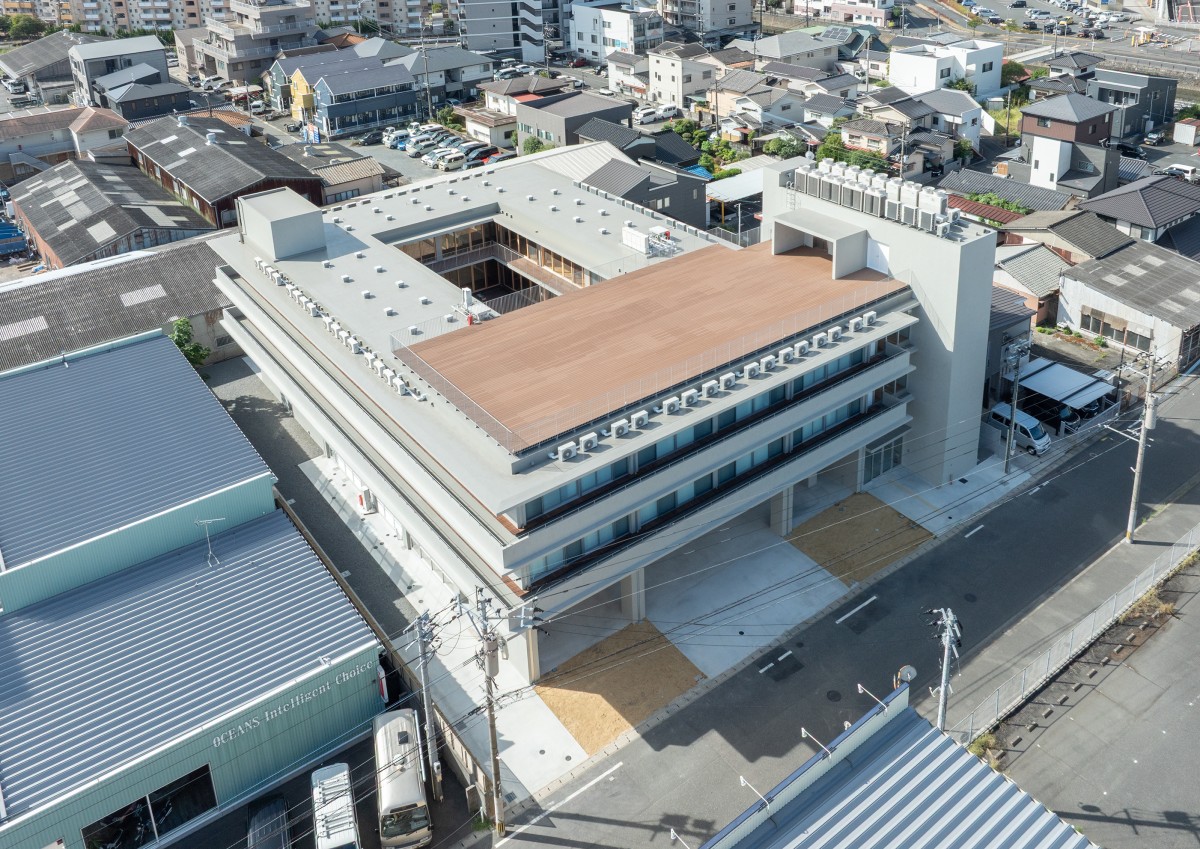 希望のまち上空からの撮影