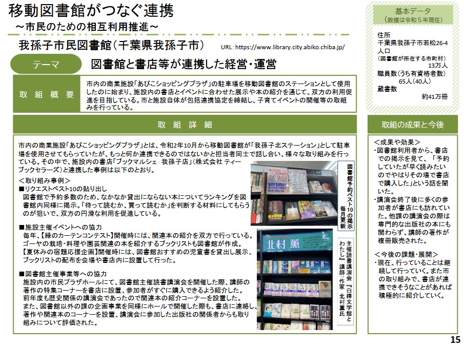 文部科学省「図書館・書店等連携実践事例集」より