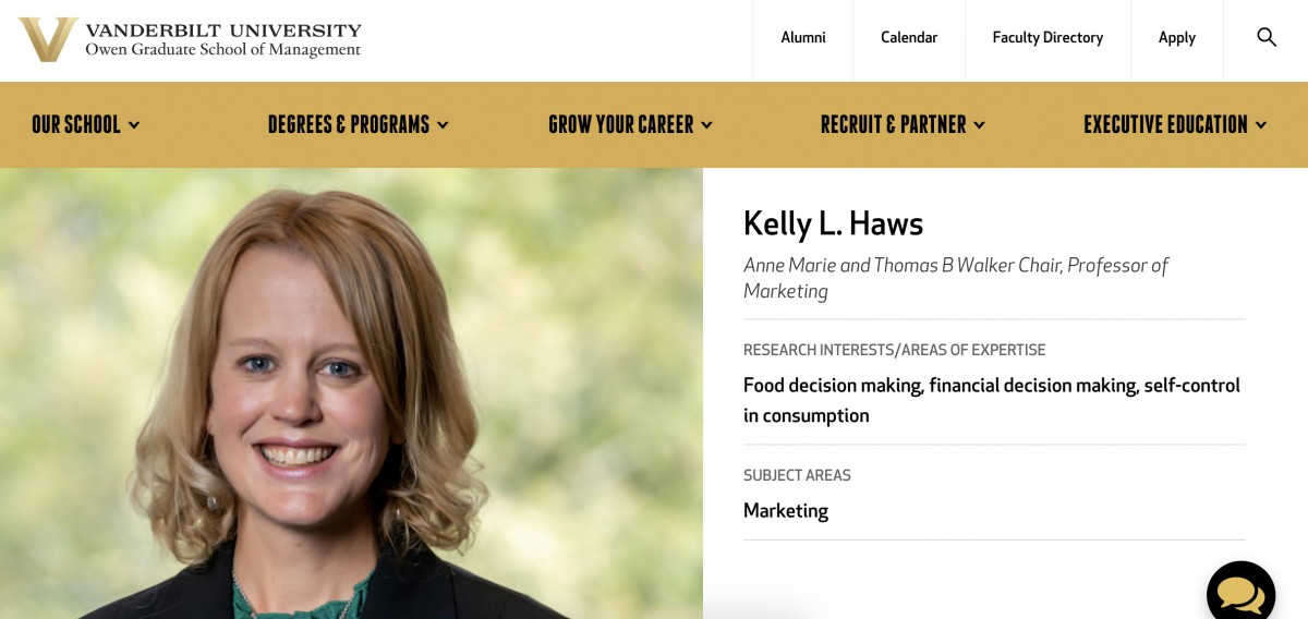 Kelly L. Haws博士（Vanderbilt University）