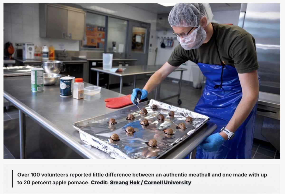 Ground beef infused with apple scraps clears taste test（Popular Science、2025/9/19）