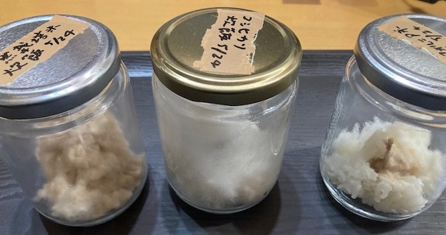 藤松泰通さんによる3種類の米飯のカビ実験(藤松さん提供)