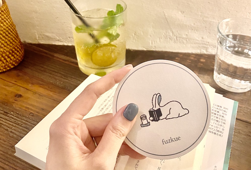 本を読むための場所 fuzkueさんへ行ってきました。コースター可愛い🐇