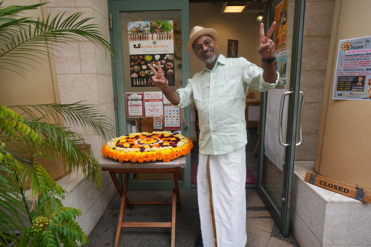オーナム・イベントでのクリシュナンさん