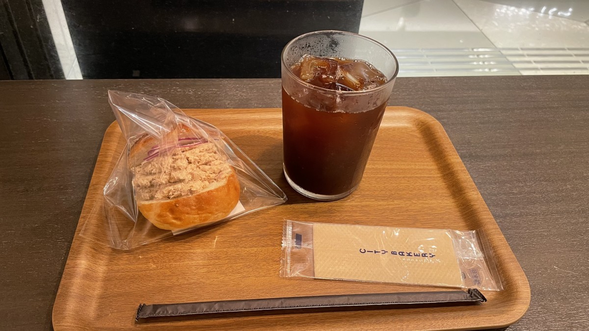 モーニングしながら。