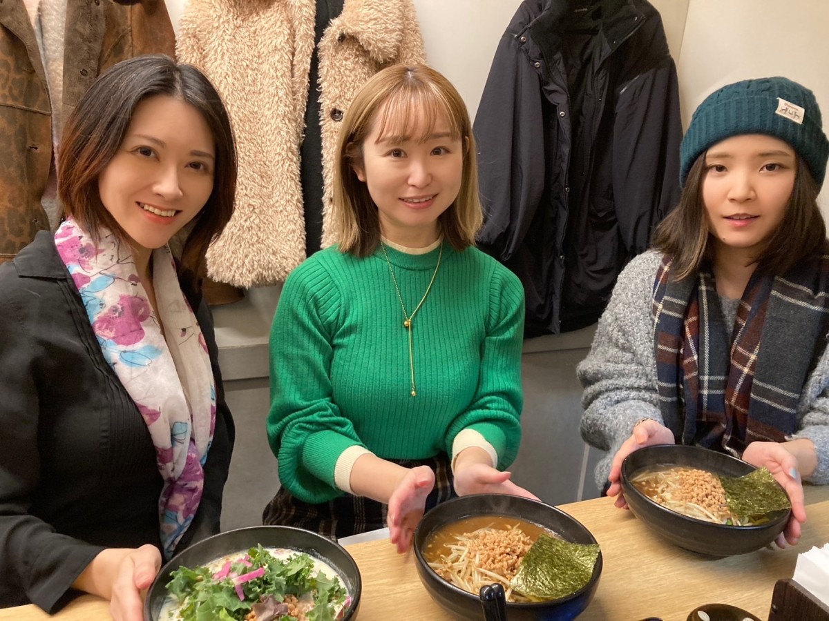 私は大豆ミート味噌ラーメン