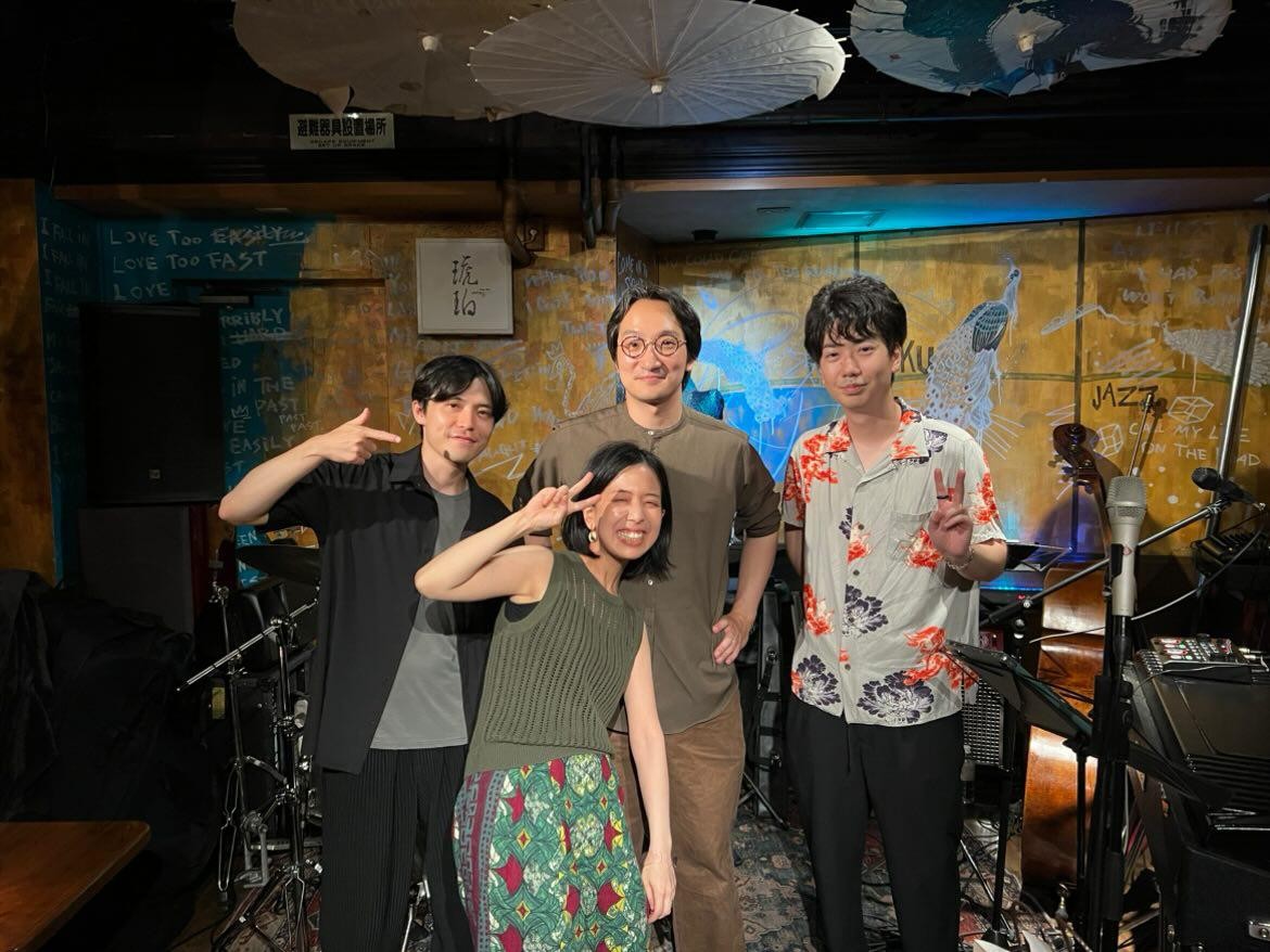 レコーディングにも参加してくれたほぼ同い年メンバー、演奏も合間の時間も楽しかったなあ