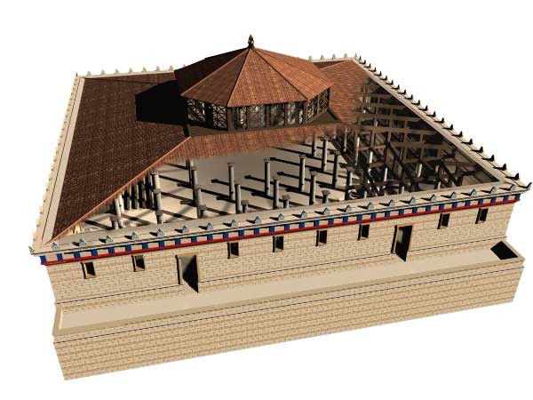 The Odeon of Pericles : Architectural cut-away By the THEATRON consortium