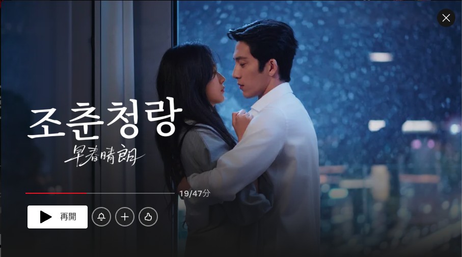 『早春晴朗』作品ページ（Netflix公式サイトより）