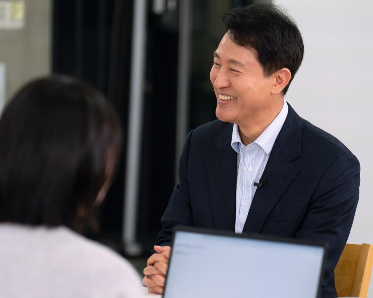 呉世勲ソウル市長。同氏のFacebookより引用。今年5月に撮影されたもの。