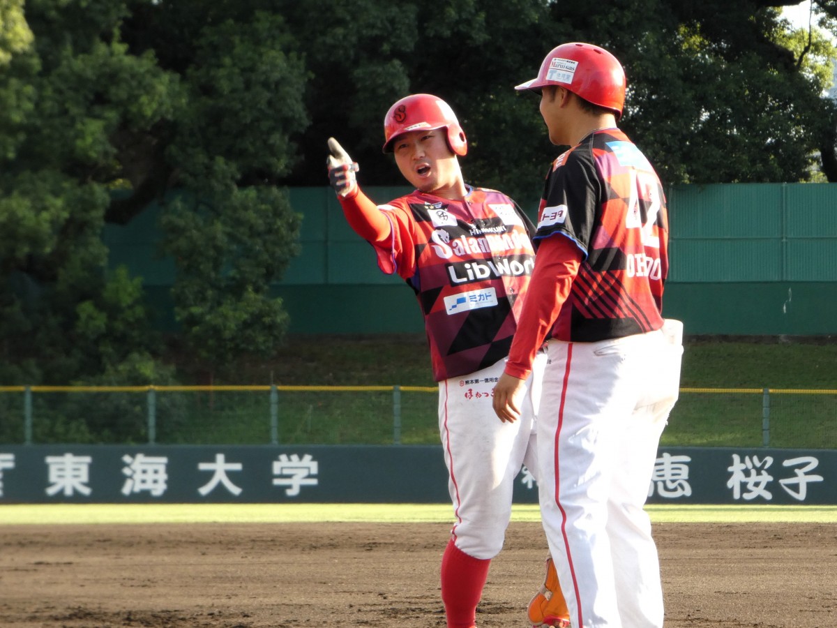 先制タイムリーの薗