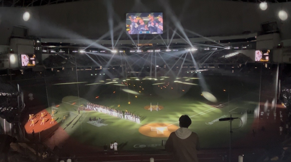 台湾遠征で撮影。台北ドームの演出はすごかった！