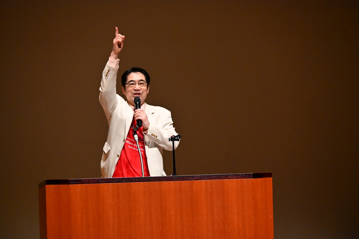 （参加者を煽った林千勝センセイ）