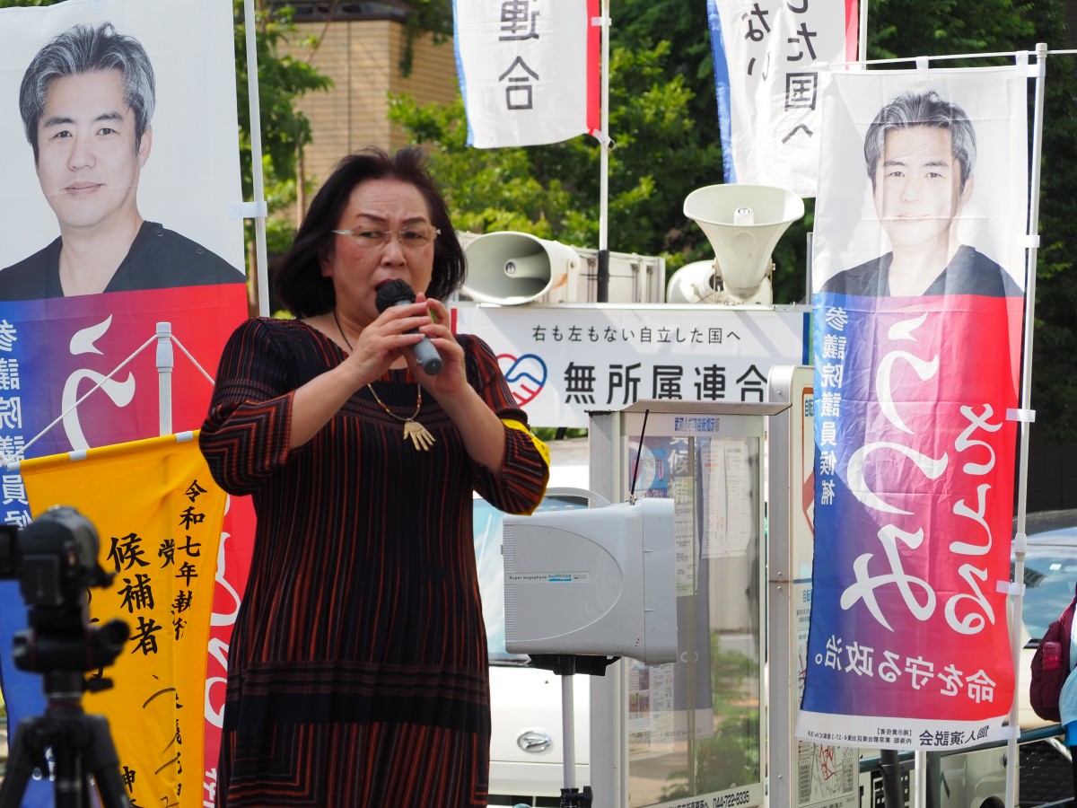 （うつみんの応援に来た池田としえ氏）