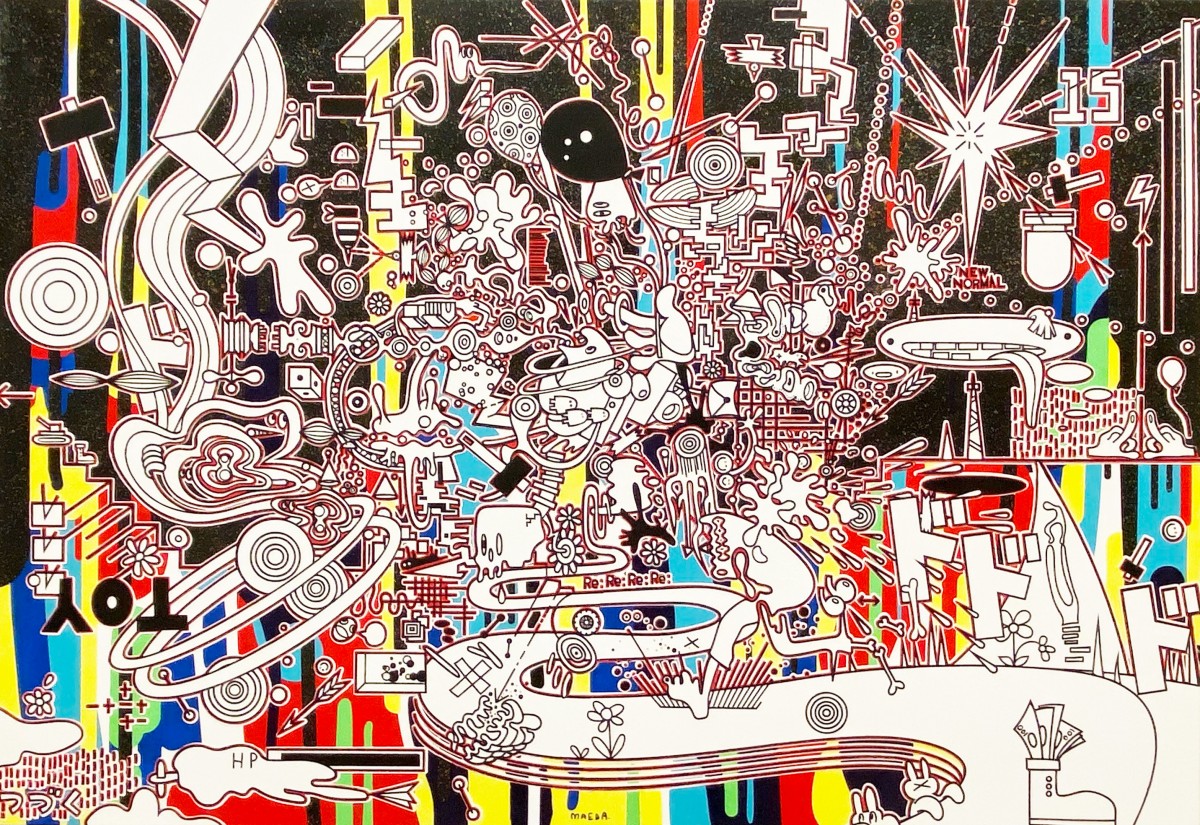 逃亡図(2020)530x803mm