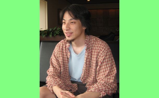 「2ちゃんねる」を管理・運営する西村博之さん=2006年7月7日