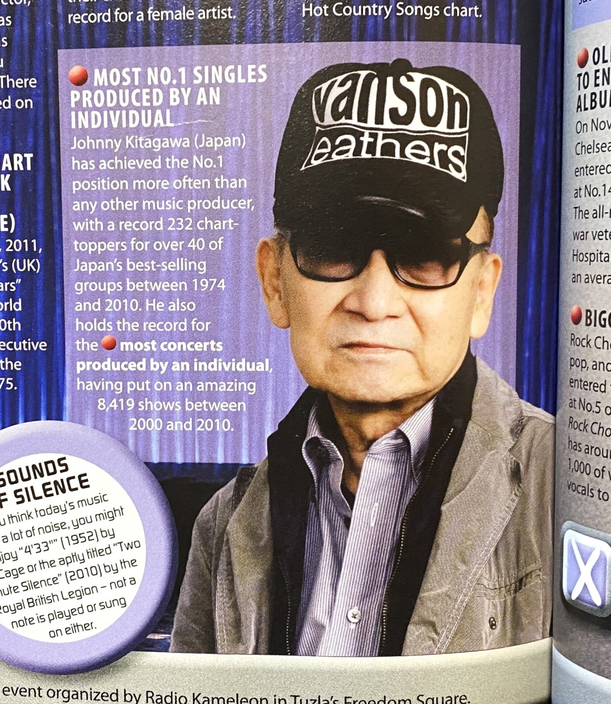 “Guinness World Records 2012”（2011年）より。