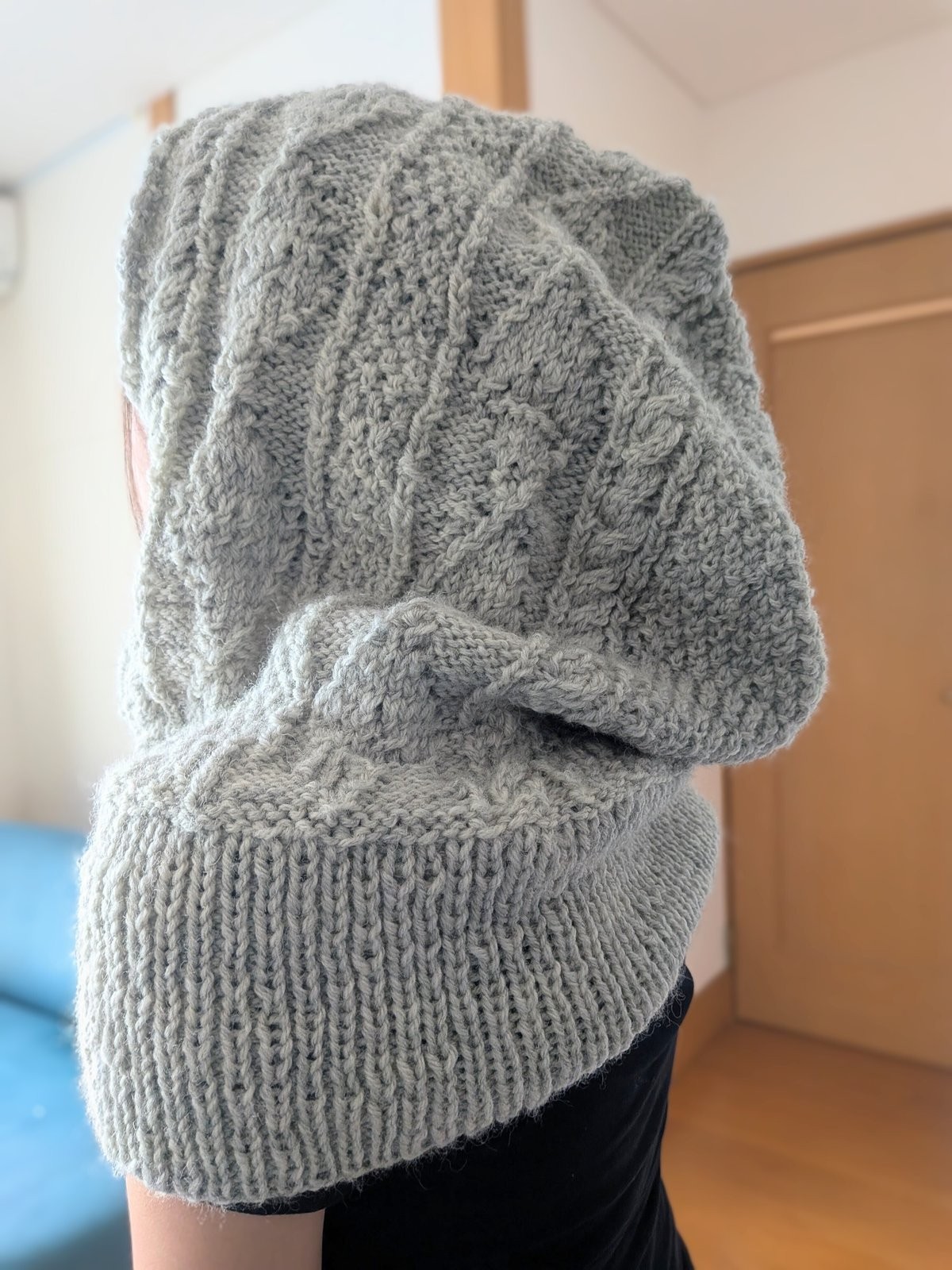 模様がよれ気味。水通ししたら少し目が整うだろうか