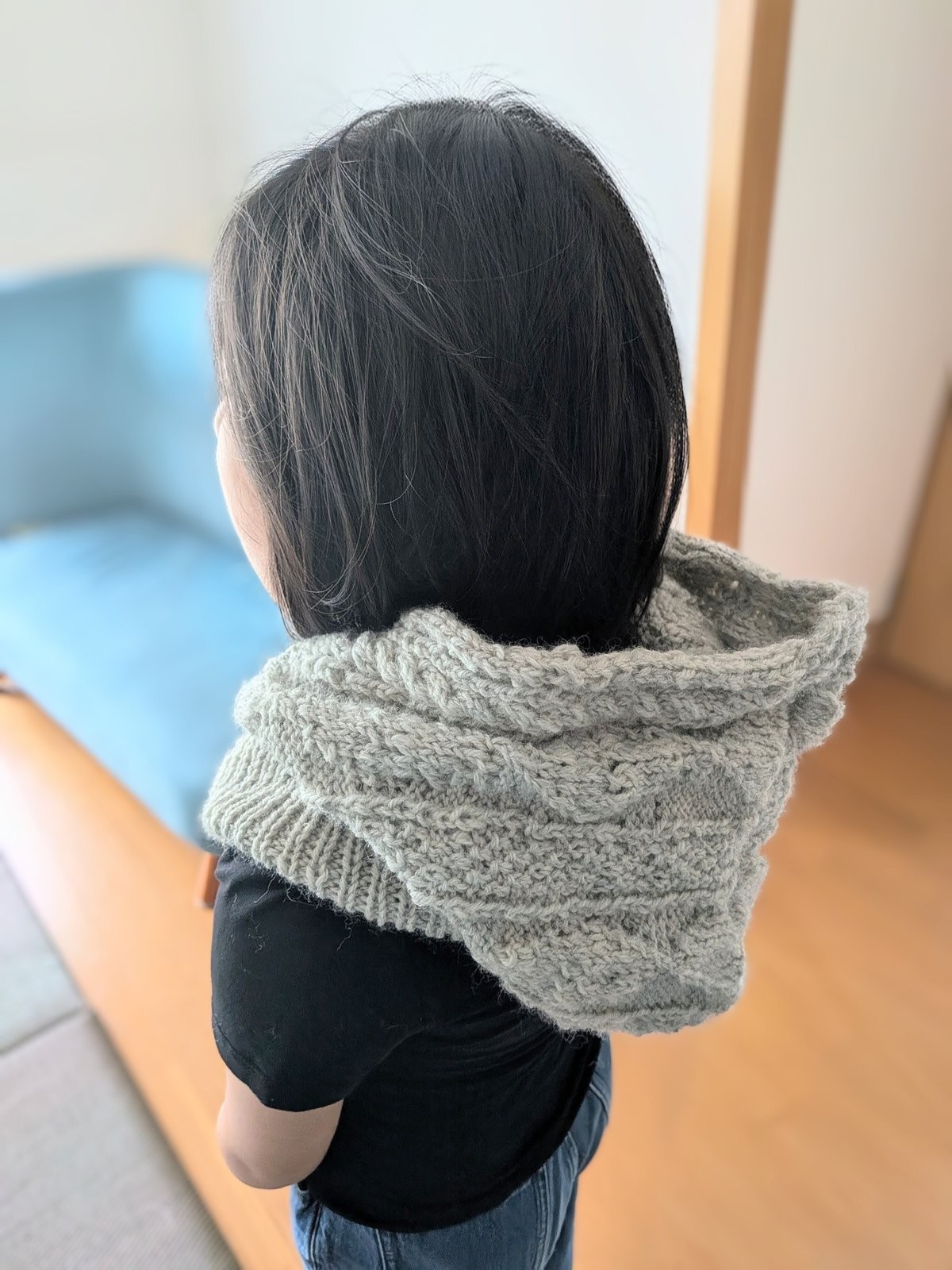 バラクラバ。どちらかというと「珍しい被り物」として娘は喜んでいた