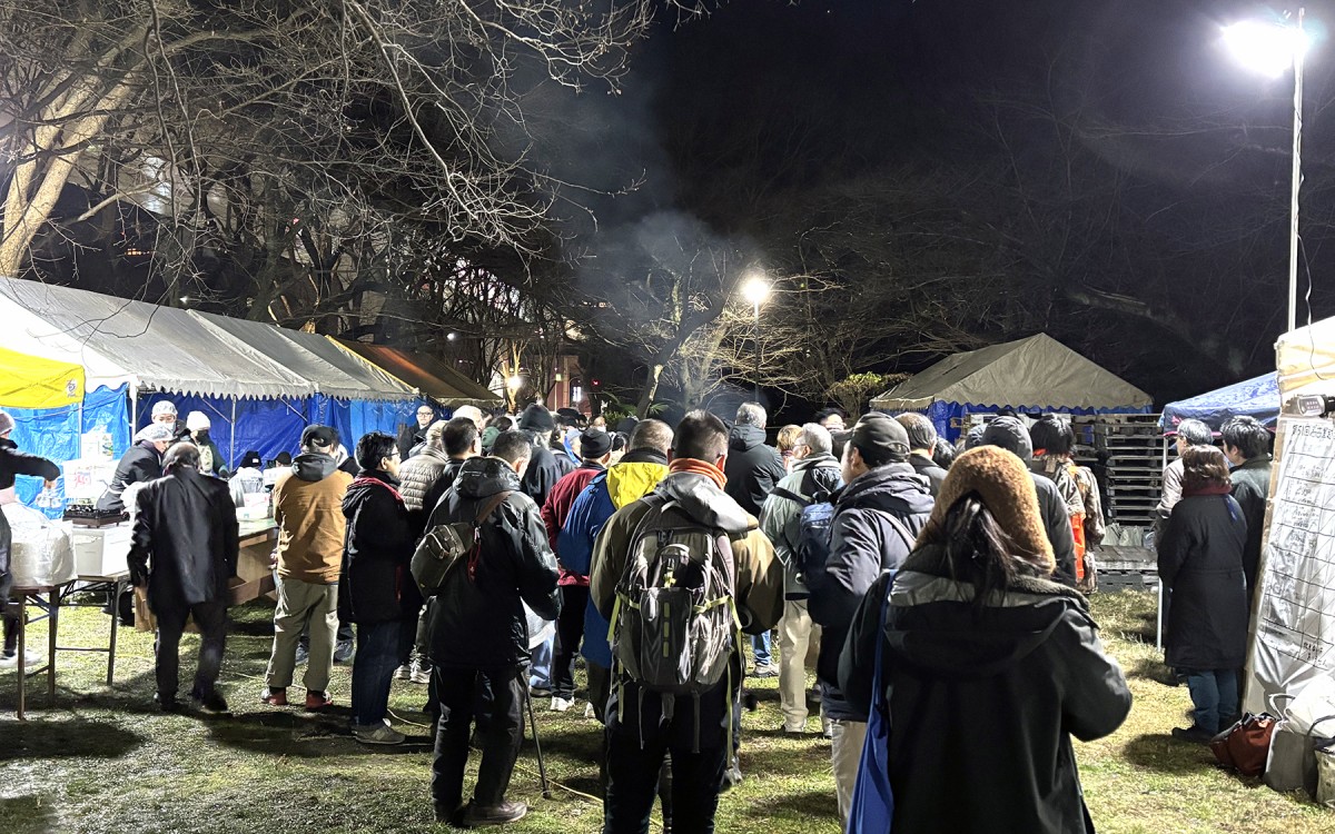 2025年度の名古屋越冬活動の様子＝筆者撮影