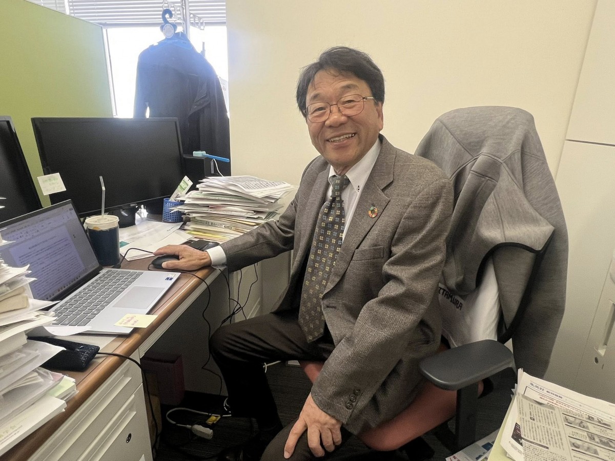 北村邦夫さん（撮影・岩永直子）