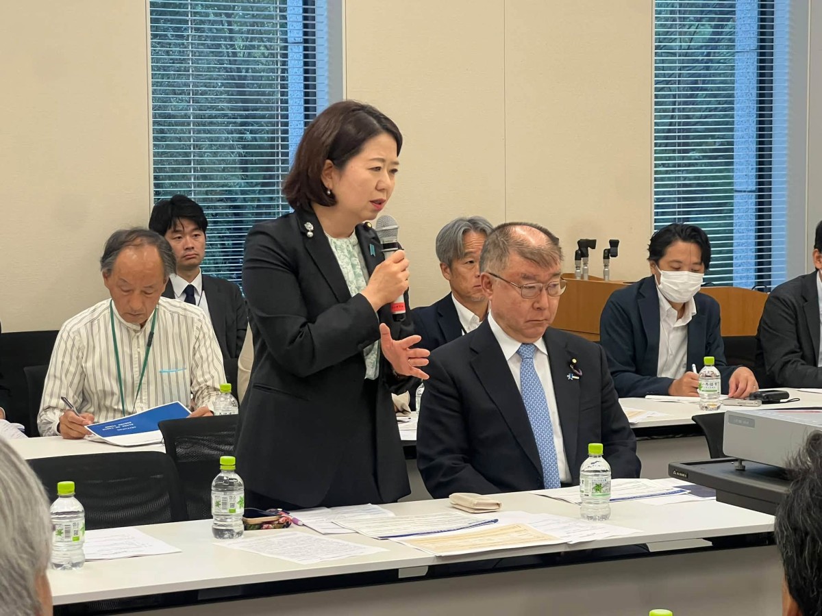 厳しく厚労省の姿勢を追及した自見はなこ参院議員