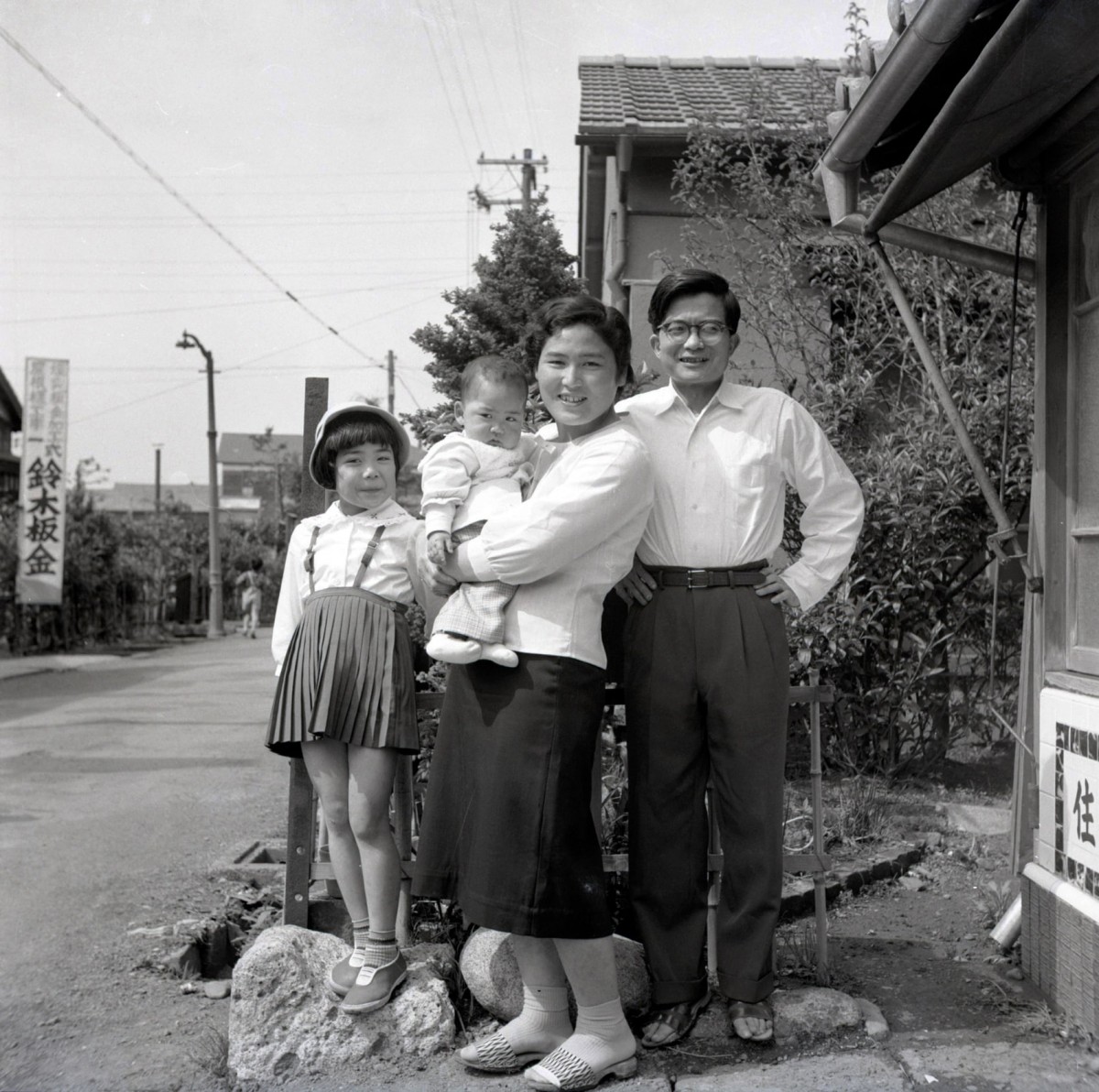 義父の小池三郎さんが撮った家族写真。