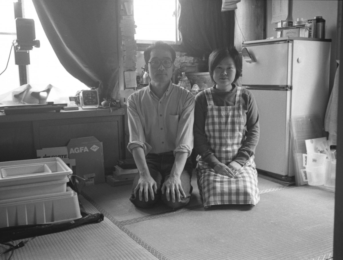 カラーと白黒と、両方で撮っていた結婚写真（小池紀子さん提供）
