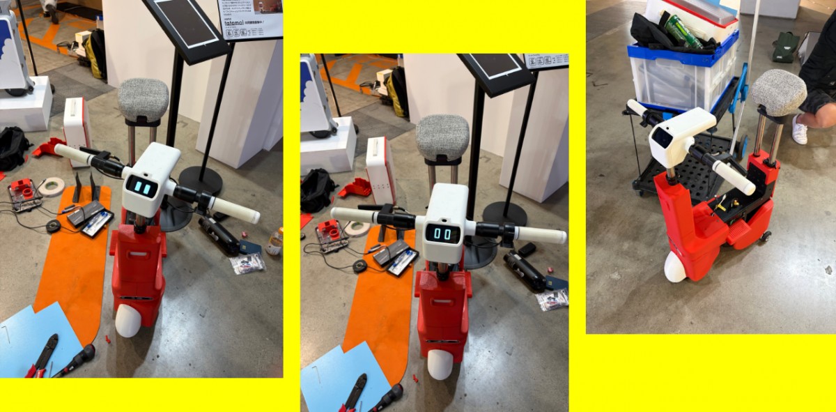 シンプルな目の描画でさまざまな表情を見せ、キャラクター性を強くする。写真は全て開発中のもの。