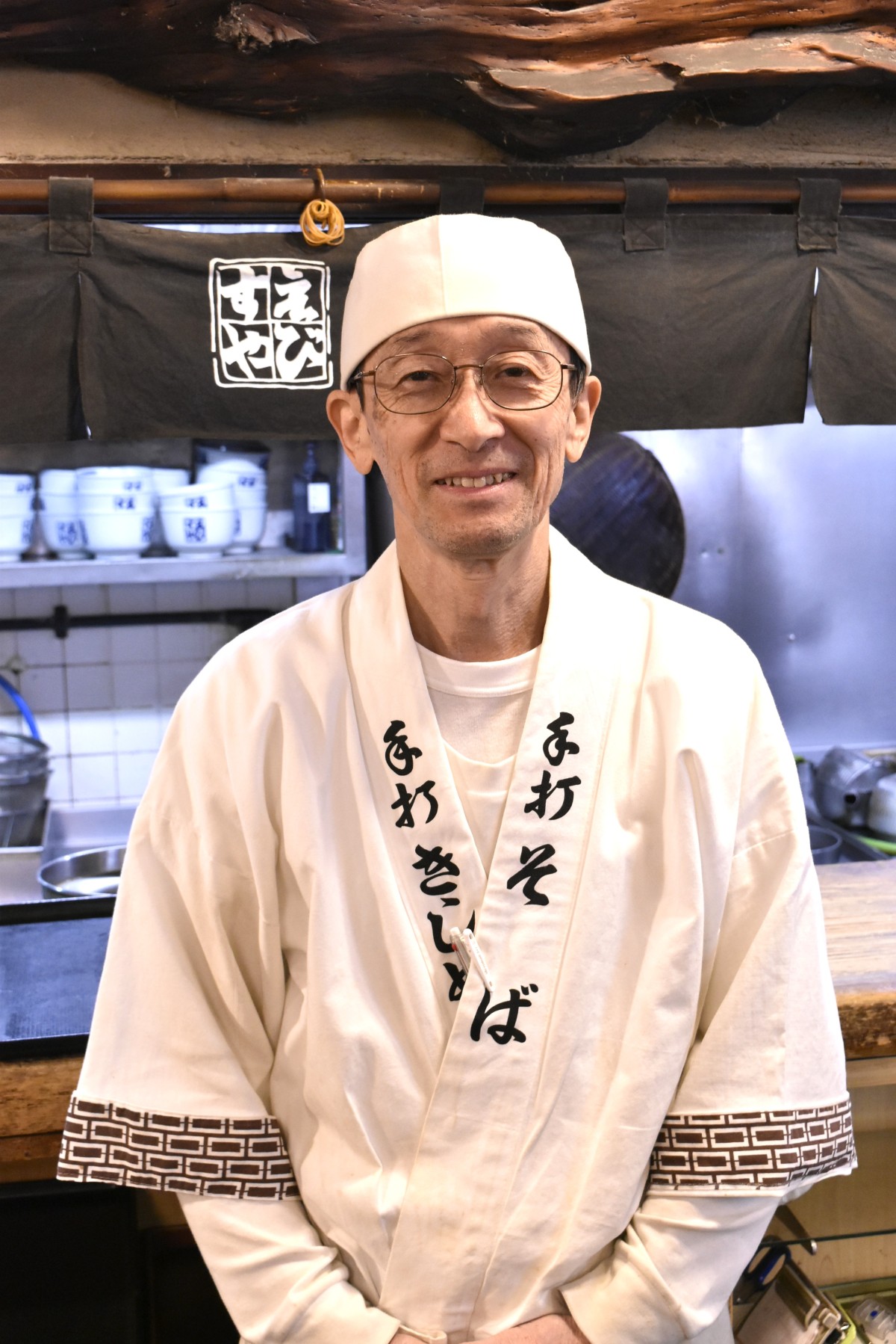 「えびすや本店」3代目の中山義規さん。「江戸時代の文献にもある名古屋の伝統的な麺のつくり方を守っています」
