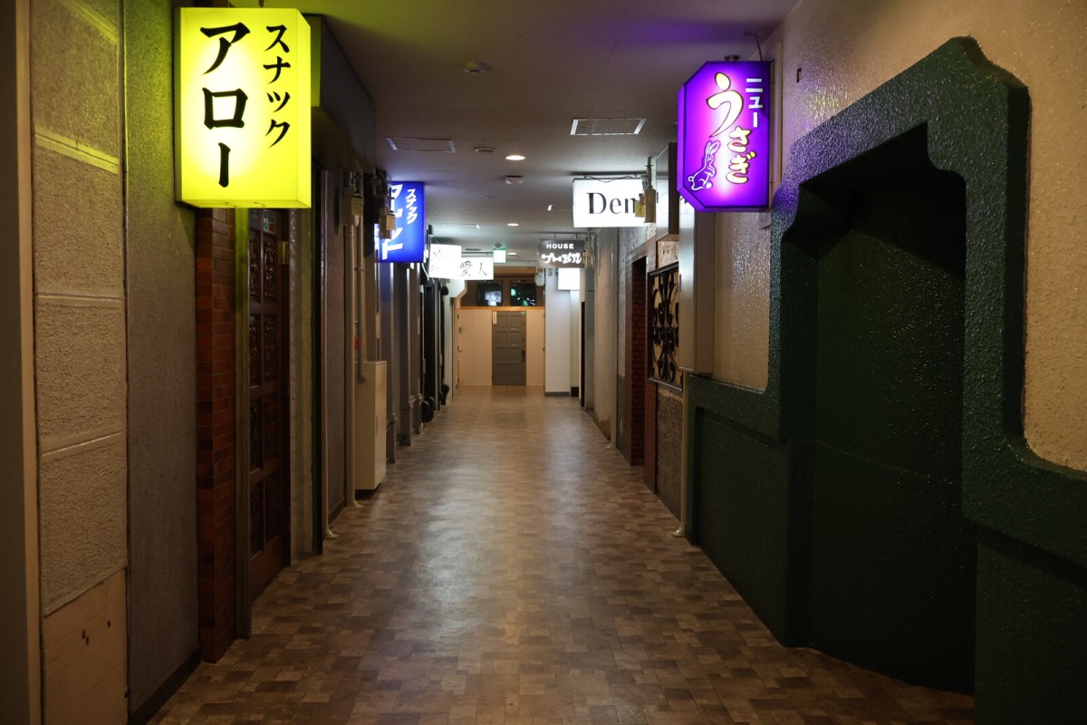 雑居ビルの中にあるスナック街そのまんま！