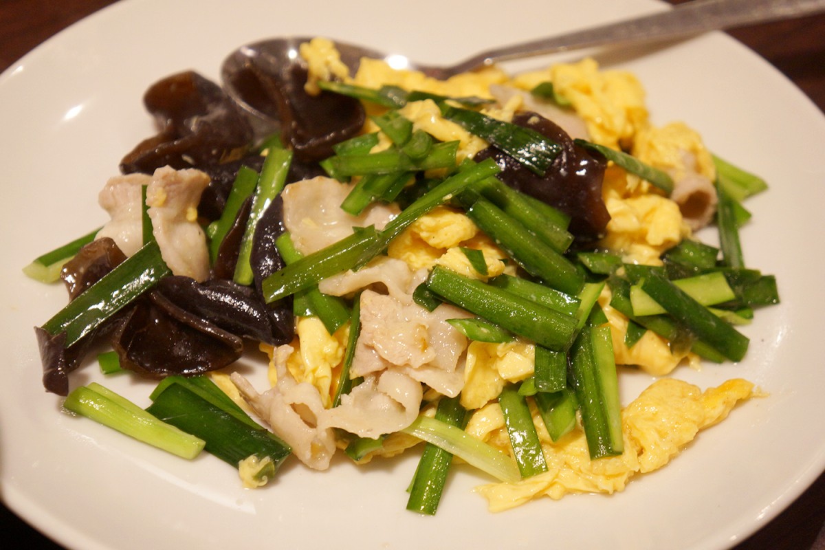 「豚肉と木耳と玉子炒め」