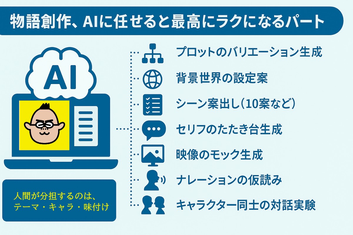 AIと物語を共創するならあらすじドットコム。上の図表をクリックしてね！