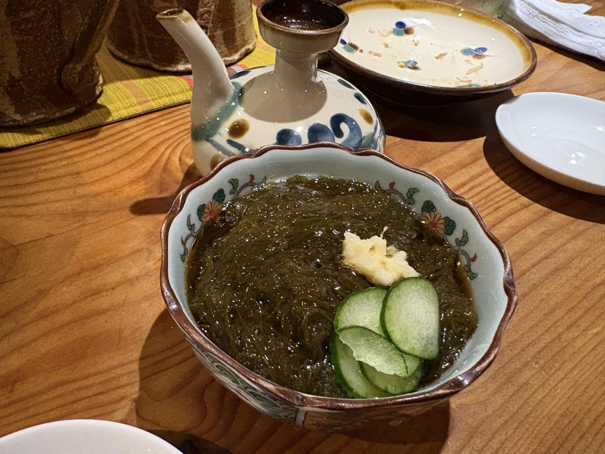 たっぷりもずく、旨し。