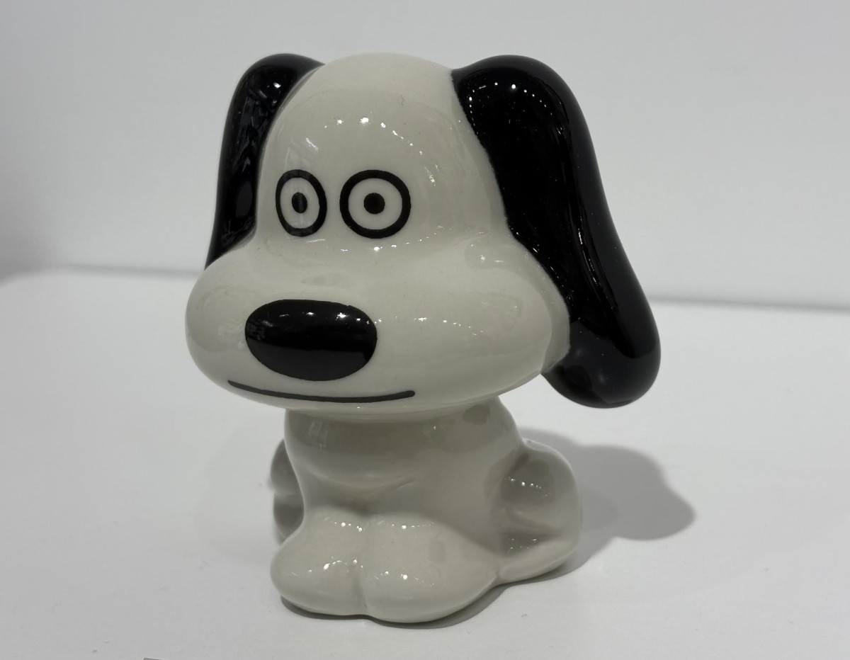 陶器でできた犬くん