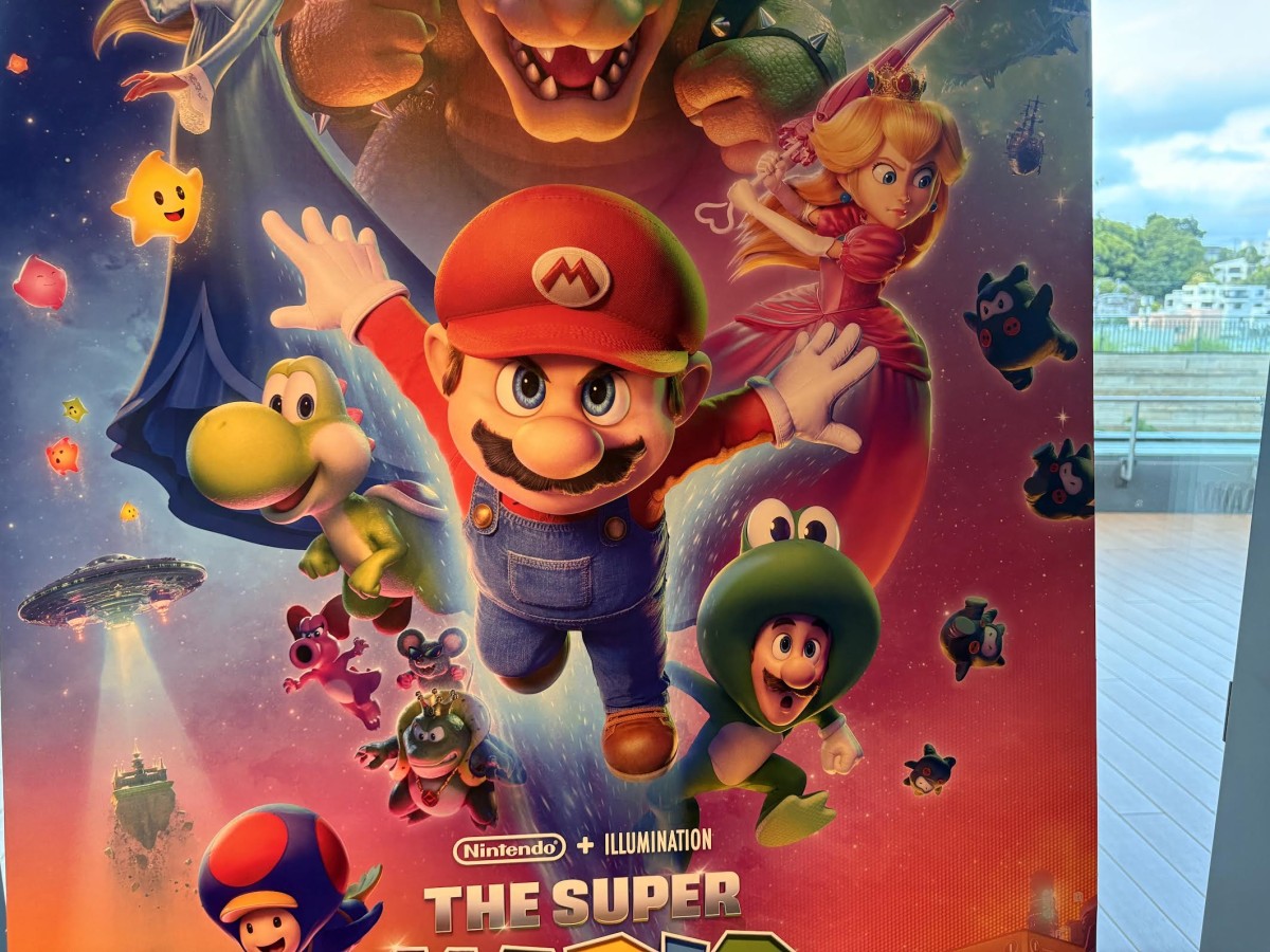 関係ないマリオの映画のポスター。なぜ撮ったかは自分でもわからない。