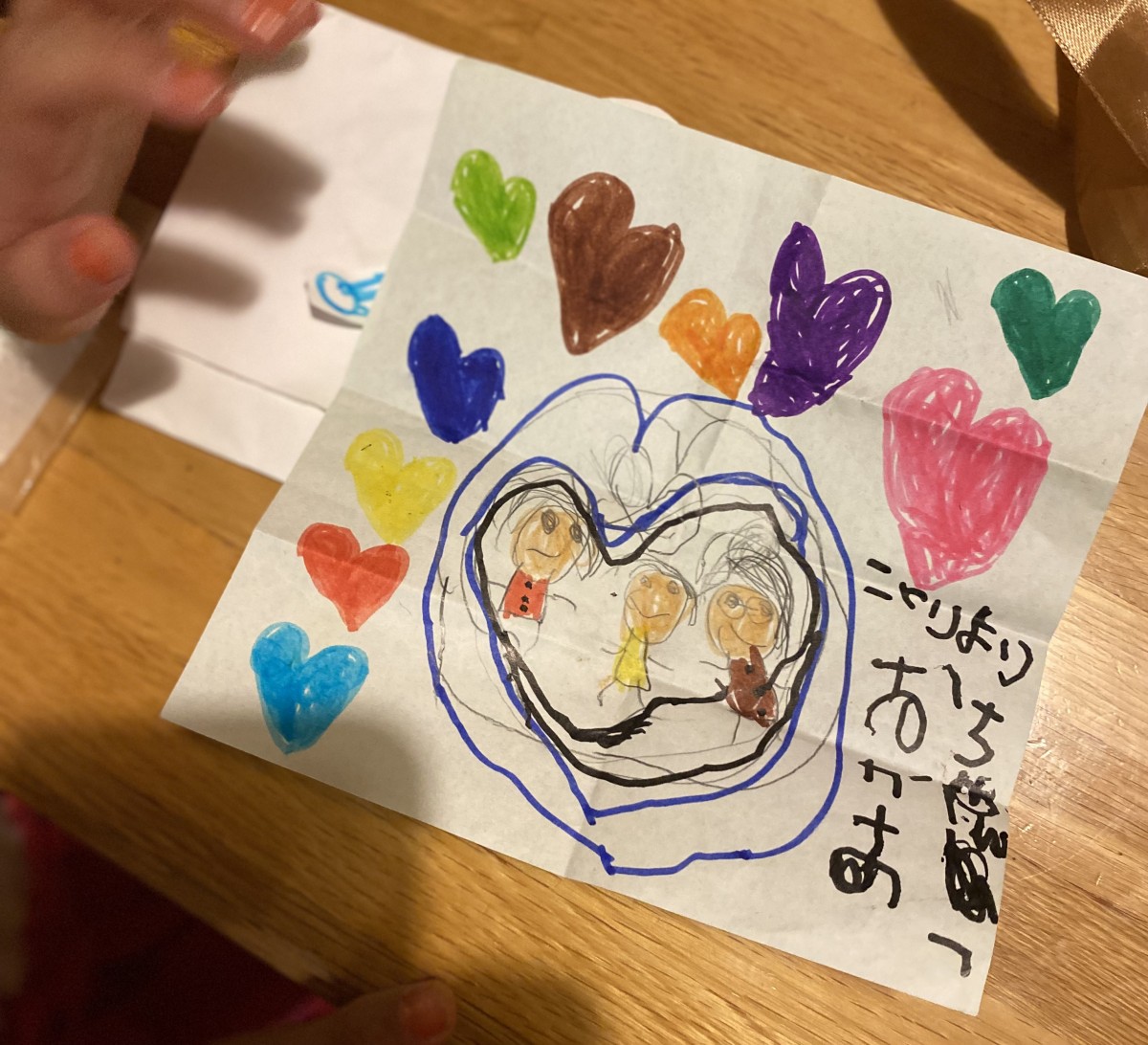 私の誕生日に、娘がくれたプレゼント。可愛いが過ぎる!