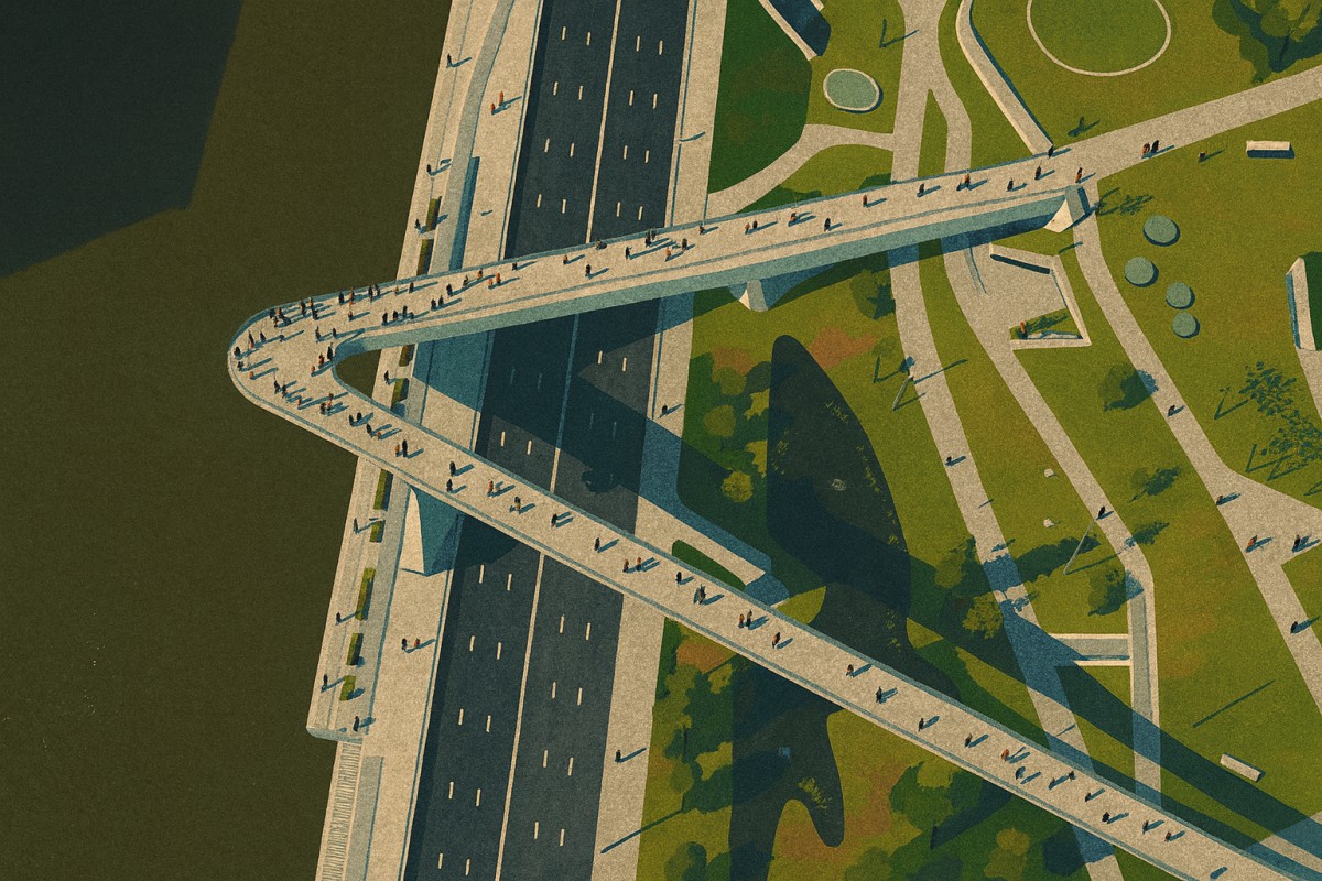 &lt;b&gt;ザリャジエ公園のパリシャー・モスト（イメージ）&lt;/b&gt;