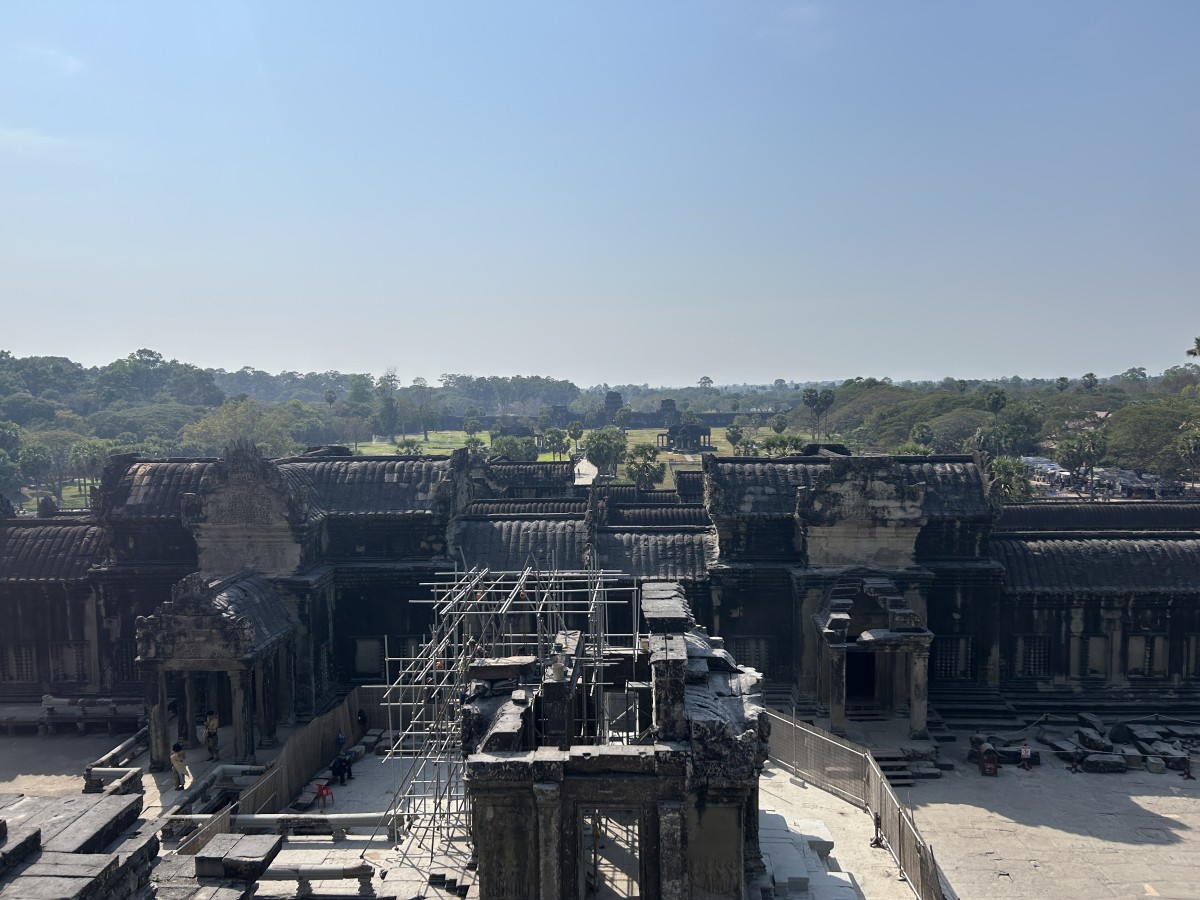 アンコールワットの塔の上から